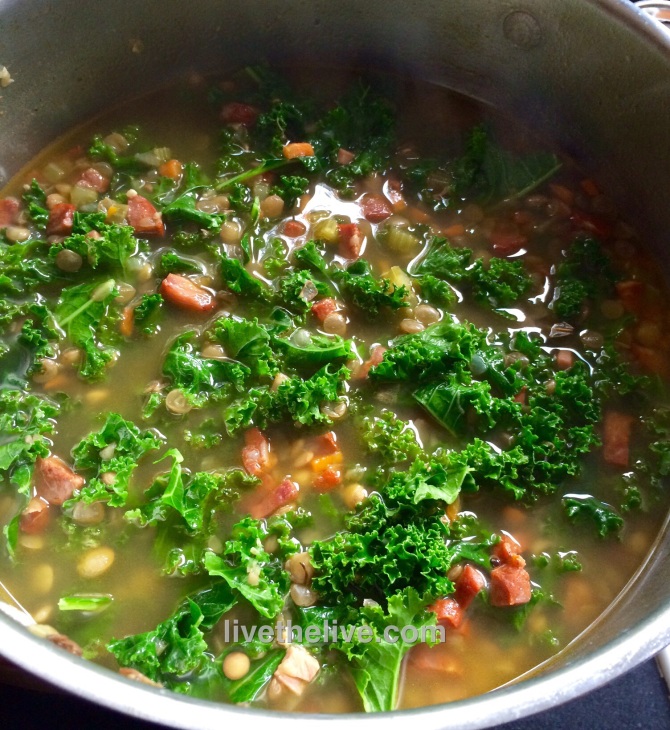 My version of the classic Portuguese kale soup.